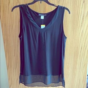 Simply Styled Black Dress Blouse Tank Top - NWT